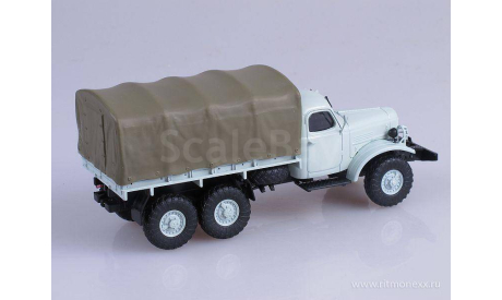 ЗИЛ-157К бортовой с тентом аист, масштабная модель, Автоистория (АИСТ), scale43