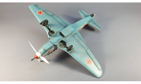 Модель Як-9 К 1/48 собранный и окрашенный, масштабные модели авиации, scale48