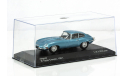 Jaguar E-Type, metallic-light blue 1961, редкая масштабная модель, WhiteBox, scale43