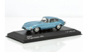 Jaguar E-Type, metallic-light blue 1961, редкая масштабная модель, WhiteBox, scale43