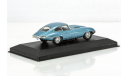 Jaguar E-Type, metallic-light blue 1961, редкая масштабная модель, WhiteBox, scale43