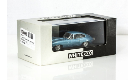 Jaguar E-Type, metallic-light blue 1961, редкая масштабная модель, WhiteBox, scale43