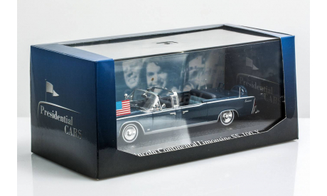 Lincoln Continental Limousine SS-100-X J.F. Kennedy 1963, темно-синий, масштабная модель, Atlas, 1:43, 1/43