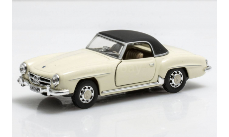 MERCEDES-BENZ 190SL Soft Top, cream, масштабная модель, Bauer/Cararama/Hongwell, scale43