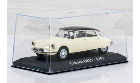 Citroen DS19 1957 White/Black, масштабная модель, Citroën, Altaya, scale43