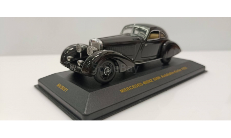 Mercedes-Benz 500K Autobahn-Kurier (1935) Black with Beige Interiors, масштабная модель, IXO Museum (серия MUS), scale43