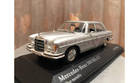 Mercedes Benz S class 300 SEL 6.3 Limousine W109 Minichamps 1:43 Мерседес Миничампс, масштабная модель, 1/43, Mercedes-Benz