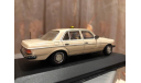 Mercedes Benz 230 E W123 Minichamps Taxi 1:43 Мерседес Миничампс Такси, масштабная модель, 1/43, Mercedes-Benz