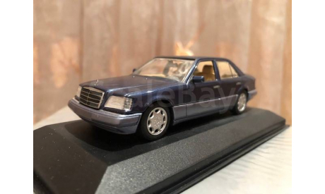 Mercedes Benz 220 E class W124 Facelift 1:43 Minichamps  430033501 Blue Мерседес Миничампс, масштабная модель, 1/43, Mercedes-Benz