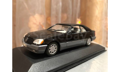 Mercedes Benz CL 600 SEC Coupe W140 Minichamps Black Мерседес, масштабная модель, 1:43, 1/43, Mercedes-Benz