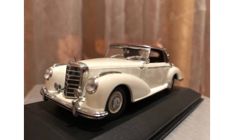 Mercedes Benz 300 S Coupe W188 Minichamps White and Brown Мерседес, масштабная модель, 1:43, 1/43, Mercedes-Benz