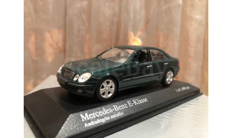 Mercedes Benz E klasse W211  1:43 Minichamps Green Мерседес Миничампс, масштабная модель, scale43, Mercedes-Benz