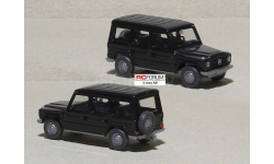 Wiking 1:87 HO -- Mercedes-Benz Gelandewagen с прицепом