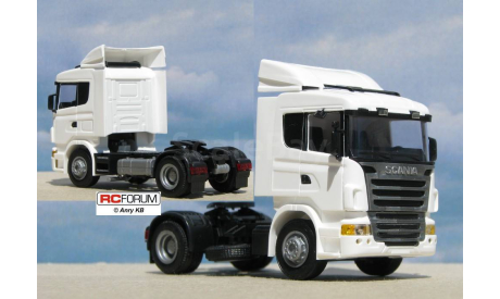 AWM 1:87 HO -- тягач Scania R-series (белый), масштабная модель, scale87