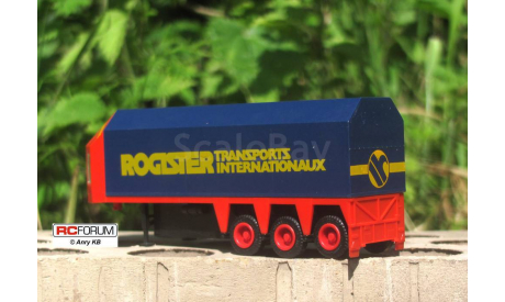 Herpa 1:87 HO - полуприцеп стекловоз ’Rogister’, масштабная модель, scale87