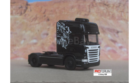 Herpa 1:87 HO -- тягач Scania R Streamline, масштабная модель, scale87, DAF