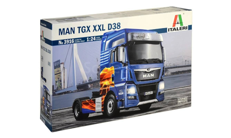 3916 MAN TGX XXL D38, сборная модель автомобиля, Italeri, scale24