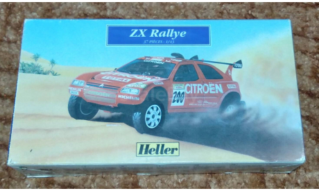 Citroen ZX Rallye кит 1:43, сборная модель автомобиля, Heller, scale43, Citroën