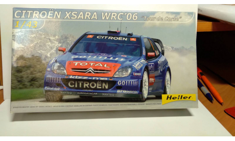 Citroen XSARA WRC’06 Tour De Corse кит 1:43, сборная модель автомобиля, Citroën, Heller, scale43