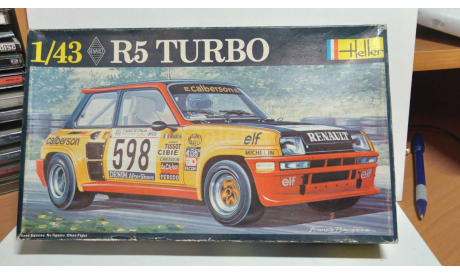 Renault R5 Turbo CALBERSON, сборная модель автомобиля, Heller, scale43