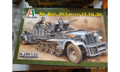 Sd.Kfz.10/4 with Flak 30, сборные модели бронетехники, танков, бтт, Italieri, scale35