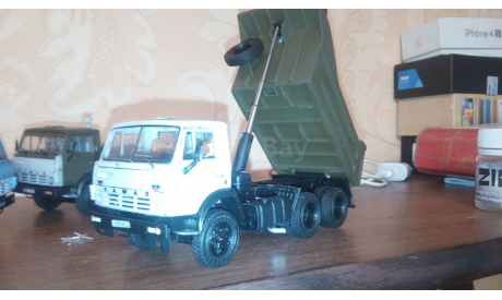 Самосвал, масштабная модель, КамАЗ, Автомобиль в деталях (by SSM), 1:43, 1/43