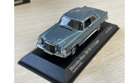 Mercedes 280SE Coupe 1970 Minichamps 1:43, масштабная модель, scale43, Mercedes-Benz