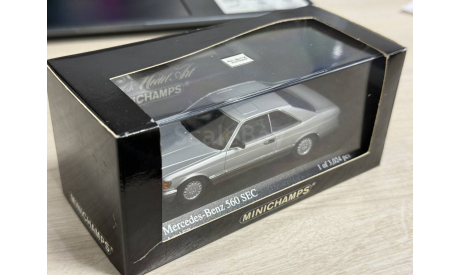 Mercedes 560 SEC C126 Minichamps 1:43, масштабная модель, Mercedes-Benz, scale43