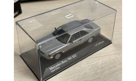 Mercedes 560 SEC C126 Minichamps 1:43, масштабная модель, Mercedes-Benz, scale43