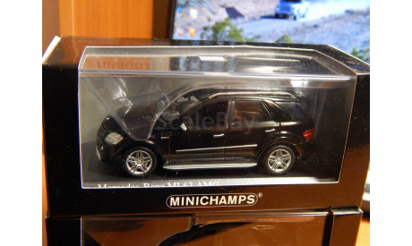 Mercedes-Benz ML63 AMG, W164, 2008г., черный, Minichamps, масштабная модель, 1:43, 1/43