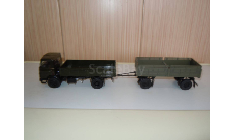 Маз 5337 с прицепом маз 8926 Автоистория, масштабная модель, Автоистория (АИСТ), 1:43, 1/43