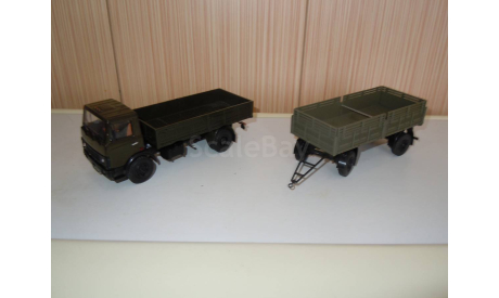 Маз 5337 с прицепом маз 8926 Автоистория, масштабная модель, Автоистория (АИСТ), 1:43, 1/43
