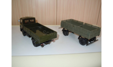 Маз 5337 с прицепом маз 8926 Автоистория, масштабная модель, Автоистория (АИСТ), 1:43, 1/43
