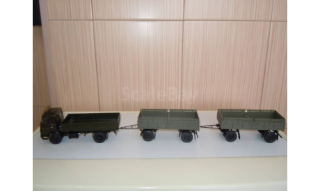 Маз 5337 с прицепом маз 8926 Автоистория, масштабная модель, Автоистория (АИСТ), 1:43, 1/43