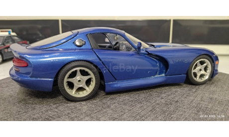 Модель Dodge Viper GTS 1:18 Bburago, масштабная модель, scale18