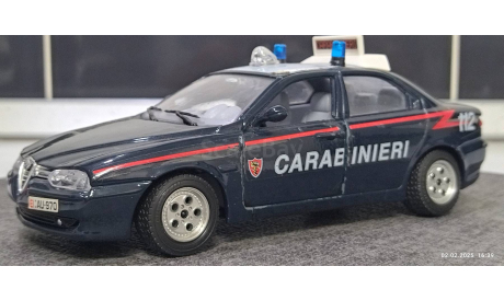Alfa Romeo 156 1:24 Bburago Италия, масштабная модель, scale24