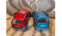 MERCEDES-BENZ 320 M-CLASS 1:32 RED&BLUE SUV, масштабная модель, Welly, scale32