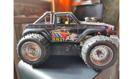 !!!С 1 РУБЛЯ!!! 1:24 BIGFOOT RC BLACK ЧЕРНЫЙ РАДИОУПРАВЛЯЕМЫЙ БИГФУТ, масштабная модель, scale24