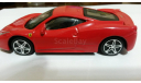 Ferari 458 Italia, масштабная модель, Bburago, scale43, Ferrari