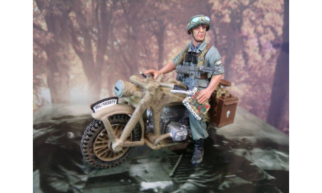 King & Country WWI GERMAN FALLSCHIRMJAGER FJ009-07 FJ DISPATCH RIDER, масштабная модель, scale0