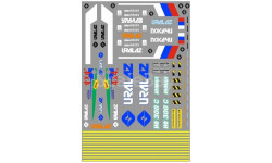 Декаль. Уральский грузовик, вахтовки, манипуляторы и КМУ (100х140) DKM0038