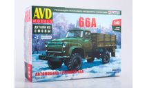 Авто в деталях. Кит ГАЗ-66А. SSM 1607AVD, сборная модель автомобиля, AVD Models, scale43