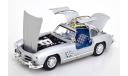 SCHUCO. MERCEDES-BENZ 300SL W198 Gullwing (1954-1957), silver blue, масштабная модель, 1:18, 1/18