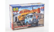 Авто в деталях. Кит Автокран КС-3575А (133ГЯ)  SSM 1680AVD, сборная модель автомобиля, AVD Models, ЗИЛ, scale43