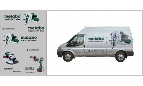 Декаль. Фургоны metabo газель некст. DKM0149, фототравление, декали, краски, материалы, scale43, maksiprof