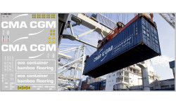 Декаль. Контейнеры CMA GGM (вариант 6) (100х140). DKM0192