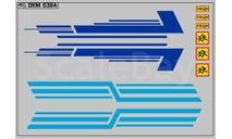 Декаль. Полосы на КАВЗ Синие и голубые. DKM0364, фототравление, декали, краски, материалы, scale43, maksiprof