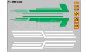 Декаль. Полосы на КАВЗ Зеленые и белые. DKM0366, фототравление, декали, краски, материалы, scale43, maksiprof