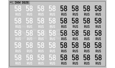 Декаль. Дублирующие знаки России Пензенская область (100х70). DKM0626, фототравление, декали, краски, материалы, maksiprof, КамАЗ, scale43