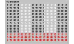 Декаль. Набор декалей троллейбусных парковых номеров Ростов-на-Дону (100х70). DKM0839